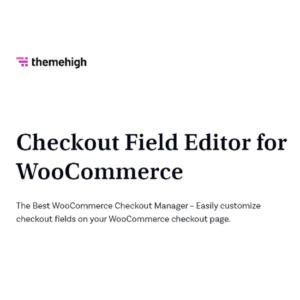 Checkout Field Editor For WooCommerce PRO